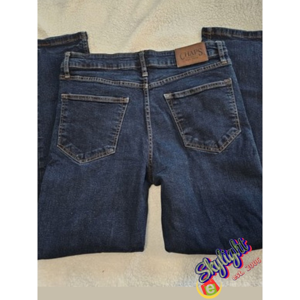 Chaps Men's Blue Athletic Taper Denim Jeans Mid Rise‎ Dark Wash Size 32x30